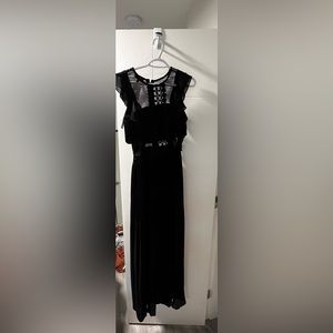 Black floorlength dress
